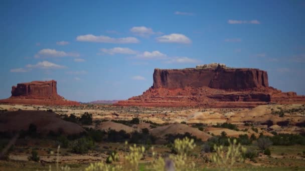 Eróziós Vörös Kövek Canyonlands Nemzeti Park Utah Közelében Moab — Stock videók