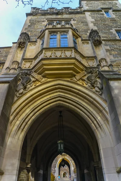 Princeton Eua Novembro 2019 Holder Hall Building Arches Architectural Elements — Fotografia de Stock