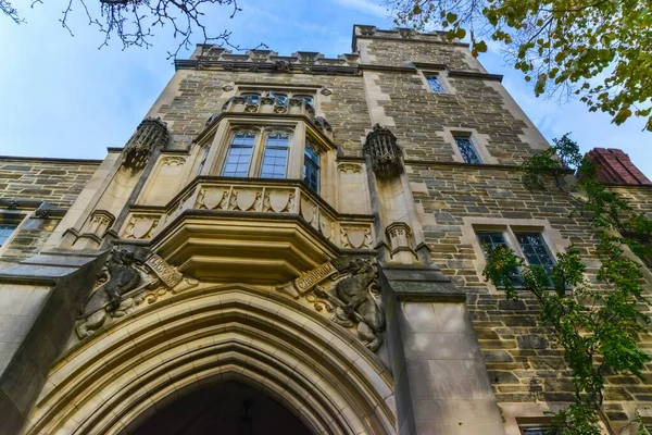 Princeton Usa Novembre 2019 Holder Hall Edificio Archi Elementi Architettonici — Foto Stock