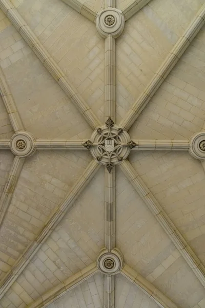 Princeton Usa November 2019 Architectural Details Carved Stone Ceiling Arched — Stock Photo, Image