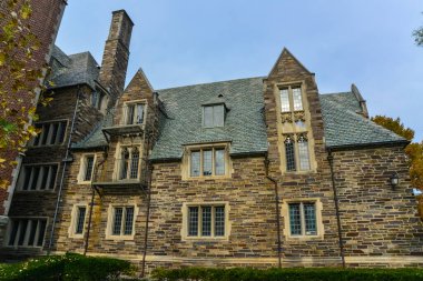 PRINCETON, NJ USA - 12 Kasım 2019: Ivy League College Building, Princeton Üniversitesi, NJ USA