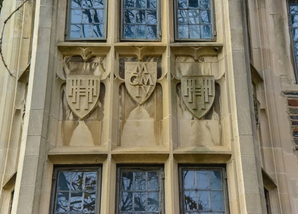 Princeton États Unis Novembre 2019 Fenêtres Bâtiments Universitaires Éléments Architecturaux — Photo