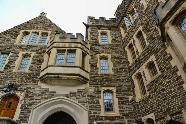 Princeton Usa Νοεμβριου 2019 Στοιχεία Αρχιτεκτονικής Στο Εκπαιδευτικό Κτίριο Πανεπιστήμιο — Φωτογραφία Αρχείου