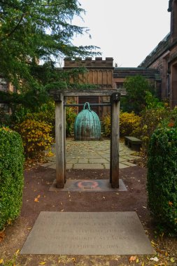 PRINCETON, NJ USA - NOVEMBER 12, 2019: Princeton Üniversitesi, ABD 'nin New Jersey şehrinde bulunan özel bir üniversitedir..