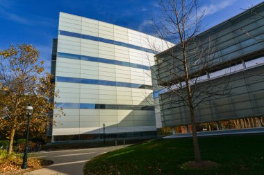 PRINCETON, NJ USA - NOVEMBER 12, 2019: Princeton Üniversitesi, ABD 'nin New Jersey şehrinde bulunan özel bir üniversitedir..