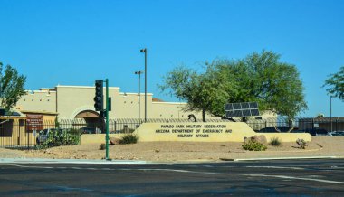 ABD, PHENIX, ARIZONA-NOVEMBER 17, 2019: Papago Park Askeri Rezervasyon Arizona Bölümü
