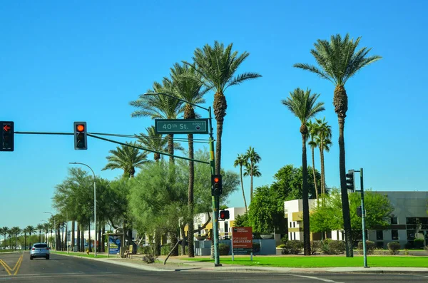 Abd Phenix Arizona Kasım 2019 Trafik Işıkları Phoenix Arizona Bir — Stok fotoğraf
