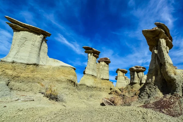 stock image Weird sandstone formations created by erosion at Ah-Shi-Sle-Pah Wilderness Study Area in San Juan County near the city of Farmington, New Mexico. 