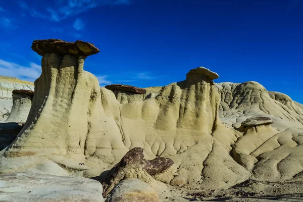 Extrañas Formaciones Arenisca Creadas Por Erosión Shi Sle Pah Wilderness — Foto de Stock