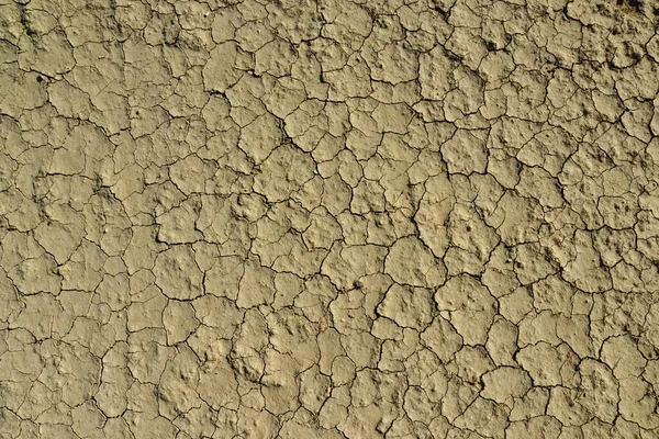 アメリカ ニューメキシコ州の砂漠の乾燥河床の表面に赤い粘土と白い塩を砕いた — ストック写真