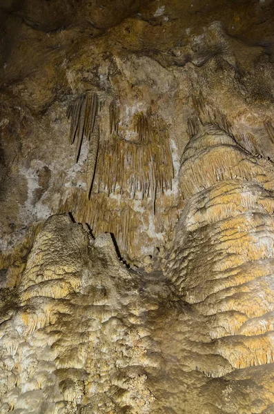 Carlsbad Mağaraları Ulusal Parkı New Mexico Daki Büyük Yeraltı Koridorlarında — Stok fotoğraf