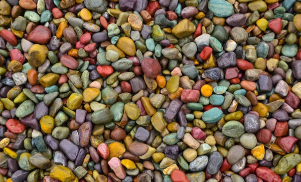 Multi Colored Pebbles Interior Colored Pebbles Montana — Stock Photo, Image