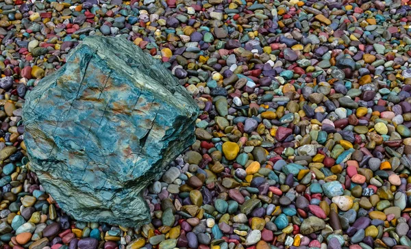 Pedrinhas Multicoloridas Interior Pedras Coloridas Redondas Montana — Fotografia de Stock