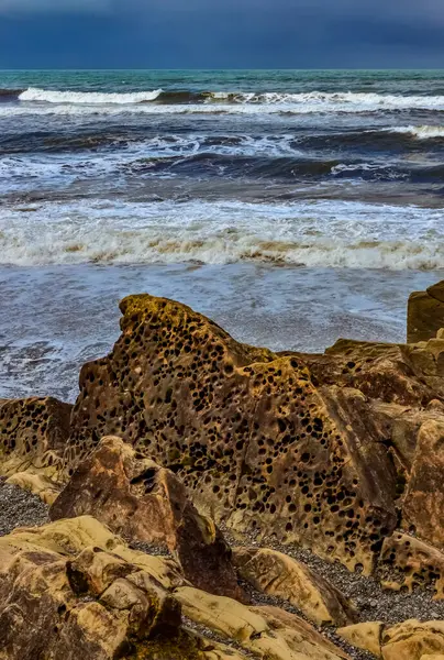 Kiezelstrand Olympic National Park Washington Verenigde Staten — Stockfoto