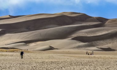 Çöl manzarası, Great Sand Dunes Ulusal Parkı, Colorado, ABD
