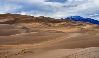 Çöl manzarası, Great Sand Dunes Ulusal Parkı, Colorado, ABD