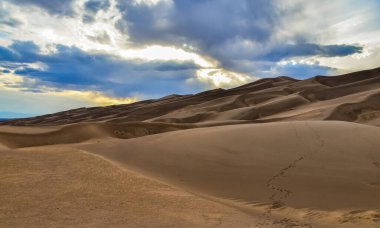 Çöl manzarası, Great Sand Dunes Ulusal Parkı, Colorado, ABD
