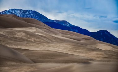 Çöl manzarası, Great Sand Dunes Ulusal Parkı, Colorado, ABD