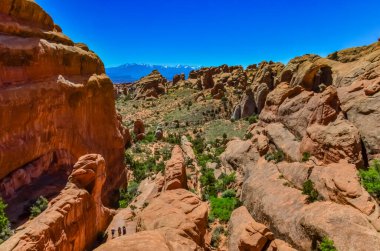 Eritilmiş manzara, Arches Ulusal Parkı, Moab, Utah, ABD