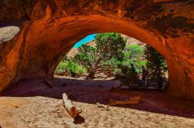 Eritilmiş manzara, Arches Ulusal Parkı, Moab, Utah, ABD