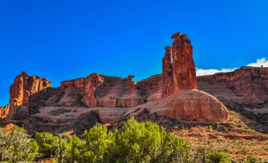 Eritilmiş manzara, Arches Ulusal Parkı, Moab, Utah, ABD