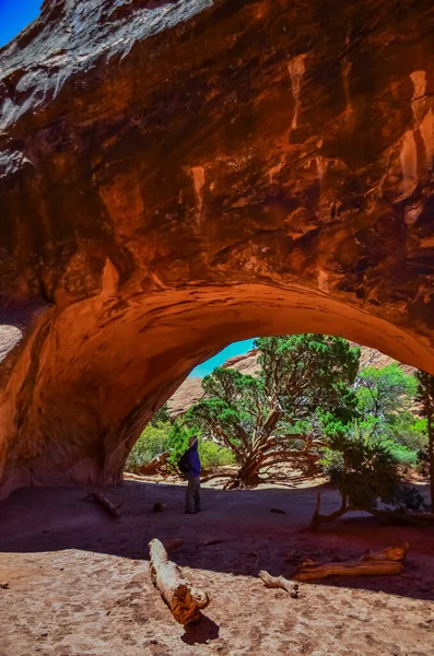 Paisaje Erosionado Parque Nacional Arches Moab Utah Estados Unidos — Foto de Stock