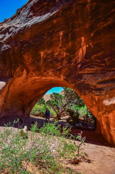 Paisaje Erosionado Parque Nacional Arches Moab Utah Estados Unidos — Foto de Stock