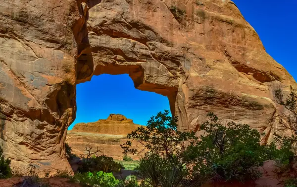 Paisaje Erosionado Parque Nacional Arches Moab Utah Estados Unidos — Foto de Stock