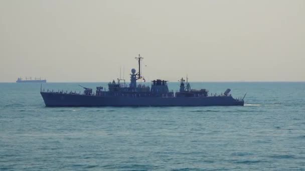 Ukraine Odessa Août 2021 Défilé Militaire Navires Honneur 30E Anniversaire — Video