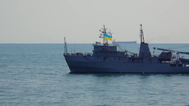 Ucraina Odessa Agosto 2021 Sfilata Militare Navi Onore Del Trentesimo — Video Stock