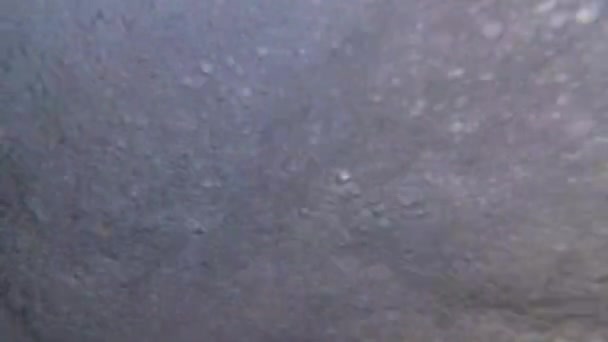 Ледяные Сосульки Воды Черном Море — стоковое видео