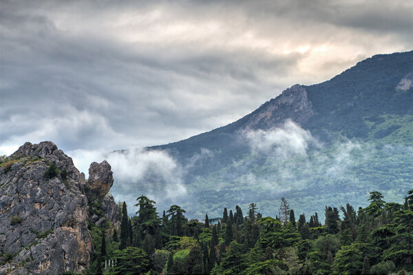 Известная гора Аю-Даг Стоковое Изображение