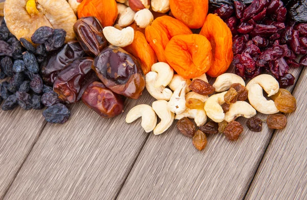 Dried fruits assortment — Stock Photo, Image