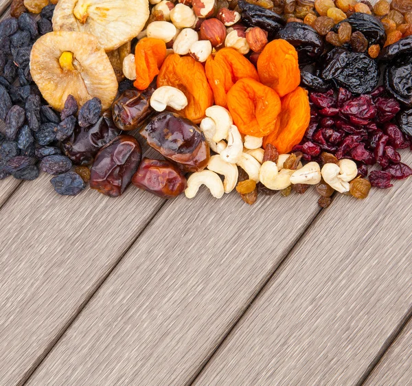 Dried fruits assortment — Stock Photo, Image
