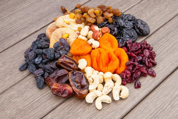 Dried fruits assortment — Stock Photo, Image