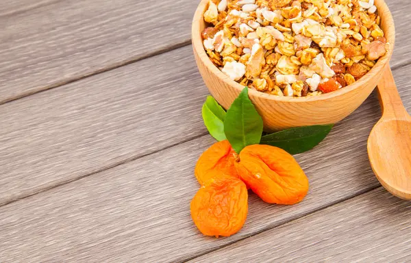 Muesli for breakfast — Stock Photo, Image