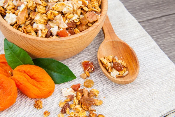 Muesli for breakfast — Stock Photo, Image