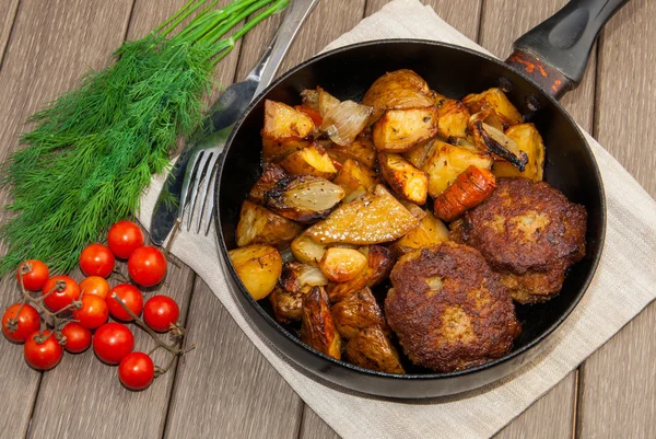 Pan cooking — Stock Photo, Image