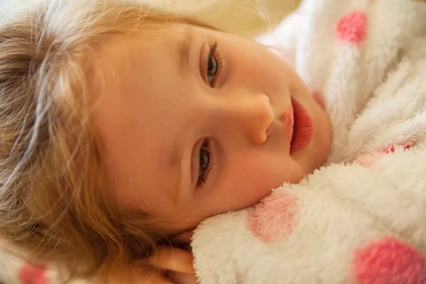 Dormire bambina — Foto Stock