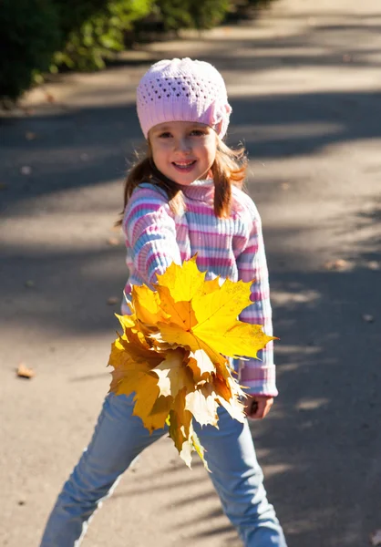 Ragazza in autunno — Foto Stock