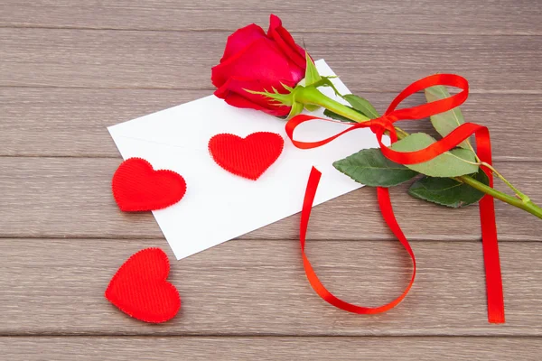 Romantisk kærlighedsbrev - Stock-foto