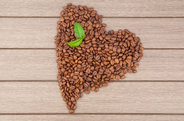 Zdjęcie kawy serca — Zdjęcie stockowe