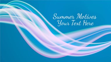 Parlak, dalgalı, soyut bir arka plan. Vektör tasarımı. Yaz nedenleri.