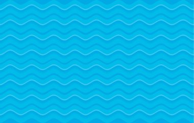 Paketleme, kumaşlar, duvar kağıtları ve iç mekan için şekillendirilmiş okyanus dalgaları olan kusursuz bir desen. Şekillendirilmiş okyanus dalgaları ile soyut desen. Tarzlı okyanus dalgalarıyla donatılmış bir arka plan. Vektör bg.