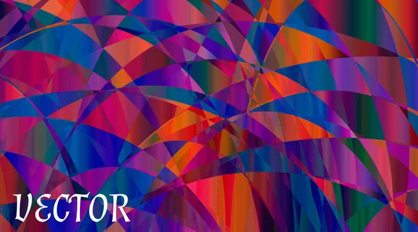 Abstrato Escuro Brilhante Fundo Multicolorido Ilustração Vetorial Para Design Formas — Vetor de Stock