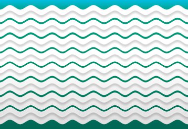 Paketleme, kumaşlar, duvar kağıtları ve iç mekan için şekillendirilmiş okyanus dalgaları olan kusursuz bir desen. Şekillendirilmiş okyanus dalgaları ile soyut desen. Tarzlı okyanus dalgalarıyla donatılmış bir arka plan. Vektör bg.