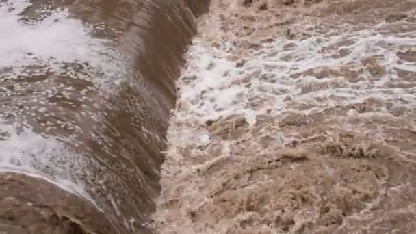 Потоки брудної води — стокове відео