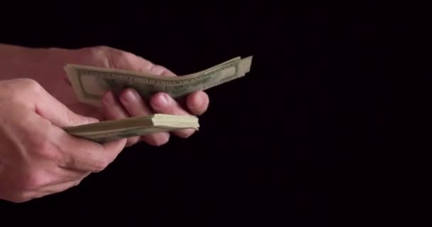 分配的口袋里的钱 — 图库视频影像