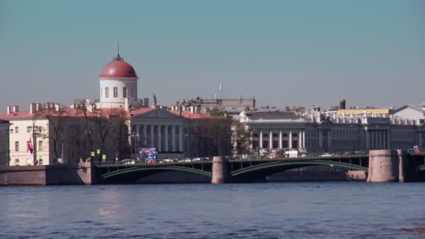 Stedelijke landschap St. Petersburg — Stockvideo