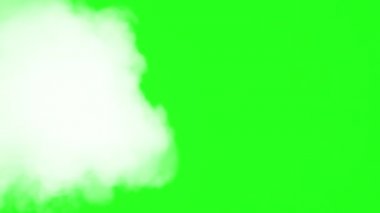 Jet of White Smoke ekranla çakışıyor. Beyaz yoğun duman yavaş yavaş alfa kanalının arka planında ekranı dolduruyor. Mükemmel tek renk kromakey RGB (10; 252; 10)
